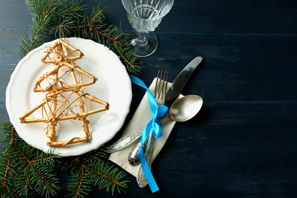 Concetto tavola di Natale — Foto Stock