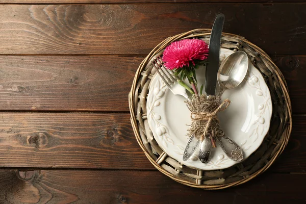 Summer table setting — Stock Photo, Image