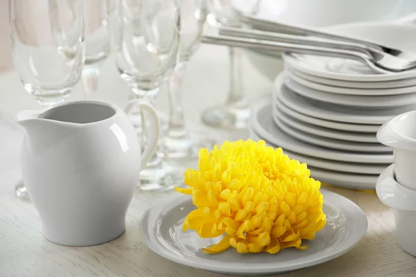 White Clean dishes — Stock Photo, Image