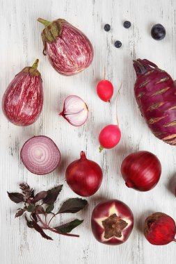 meyve ve sebze ahşap tablo