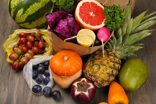 Primo piano frutta e verdura — Foto Stock