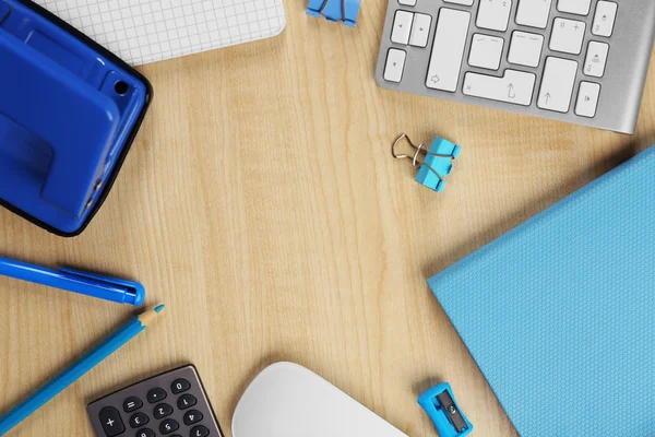 Espaço de trabalho moderno na mesa — Fotografia de Stock