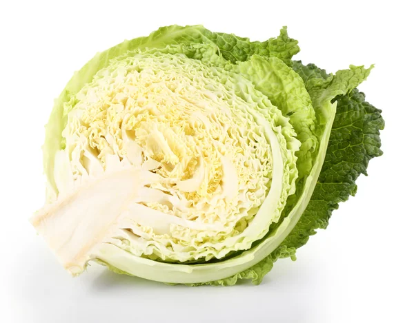 Half of savoy cabbage — Stock Photo, Image