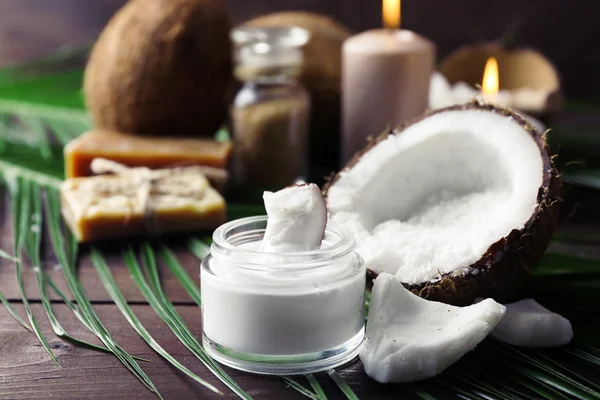 Spa coconut produkter — Stockfoto