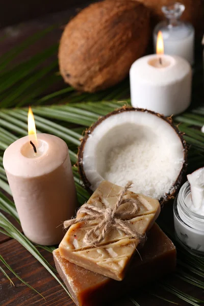 Lázně kokosové výrobky — Stock fotografie
