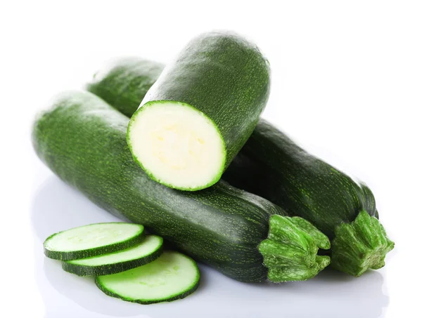 Fresh zucchini isolated on white — Stock Photo, Image