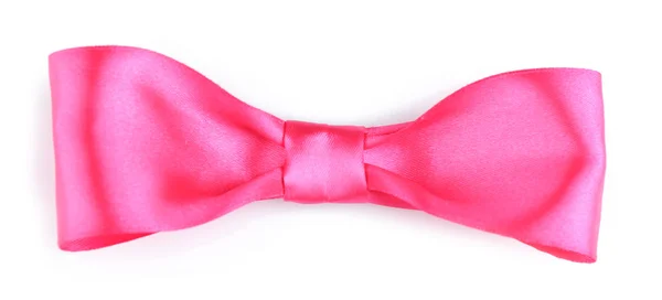 Pink gift bow isolated — Stock Photo, Image