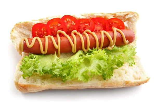 Frischer Hot Dog — Stockfoto