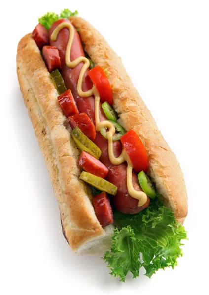 Fresh hot dog — Stock Photo, Image