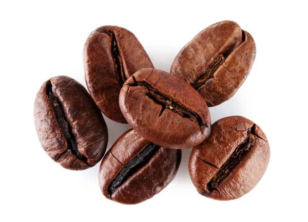Graines de café brunes — Photo
