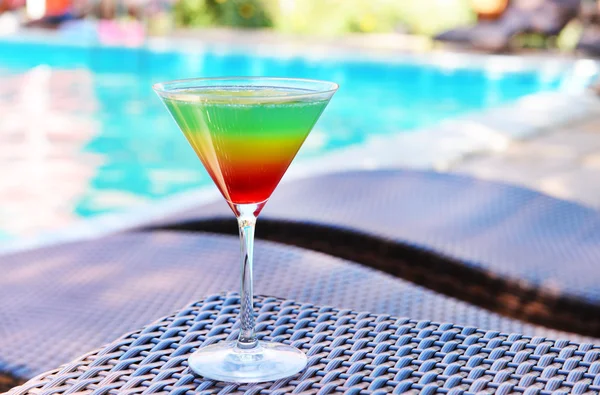 Cocktail on swimming pool