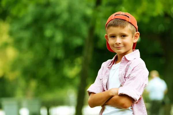 Little boy in park — Stock Photo, Image