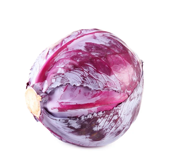 Red cabbage isolated on white — Stock Photo, Image