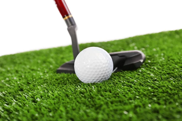 Golf set on grass — Stock Photo, Image