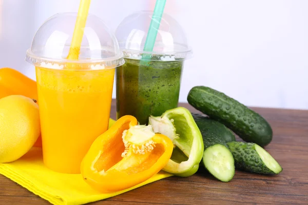 Fresh vegetable juices — Stock Photo, Image