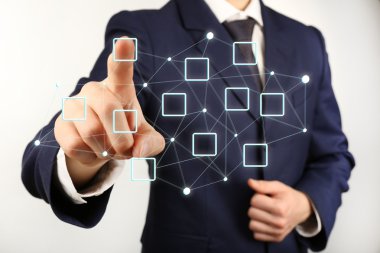 sosyal ağ yapısı basarak el