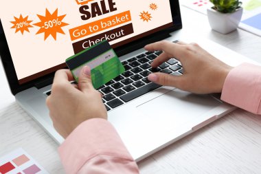 Internet alışveriş için kavramı