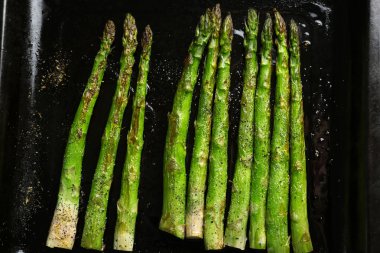 Kavrulmuş kuşkonmaz Pan, yakın çekim