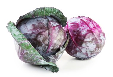 beyaz izole kırmızı lahana