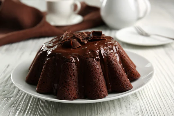 Heerlijke chocolade taart — Stockfoto