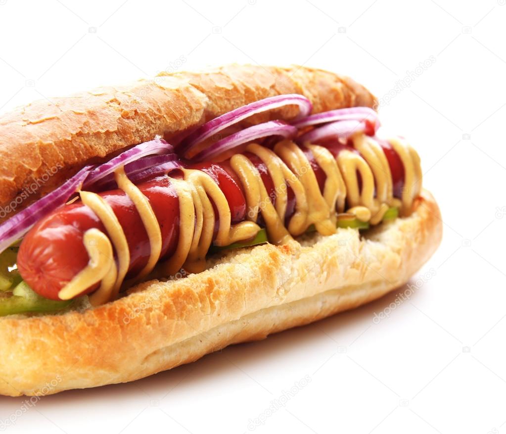 Fresh hot dog