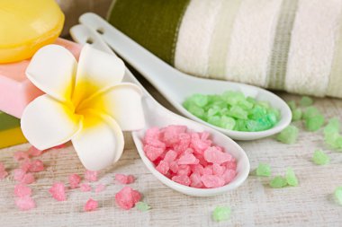 Spa uygulamaları arka plan üzerinde.