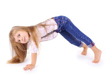 Güzel küçük kız. 