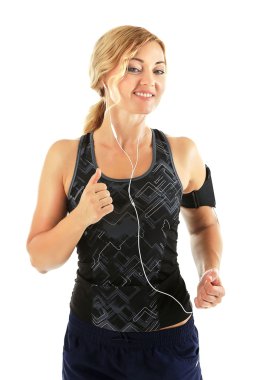 Koşan atletik kadın