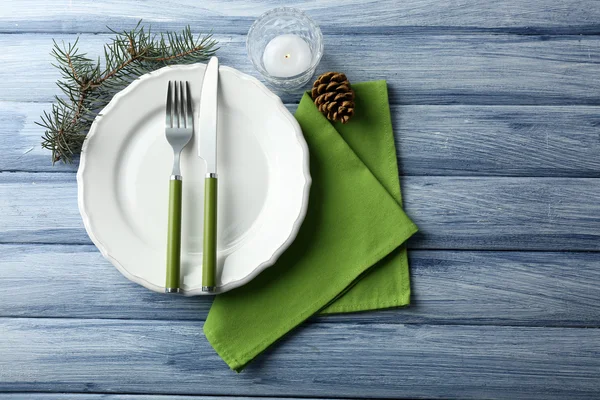 Christmas table setting concept — Stock Photo, Image