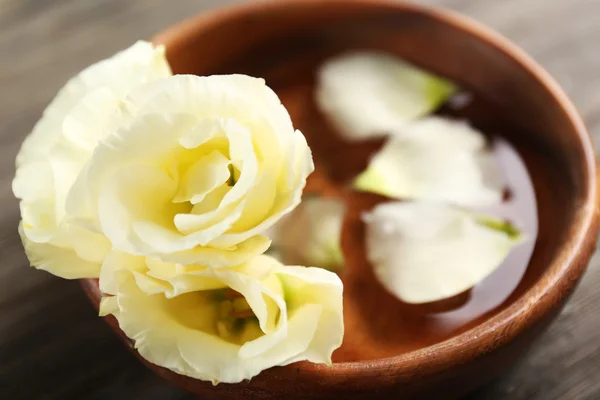 Petali di fiori in ciotola — Foto Stock