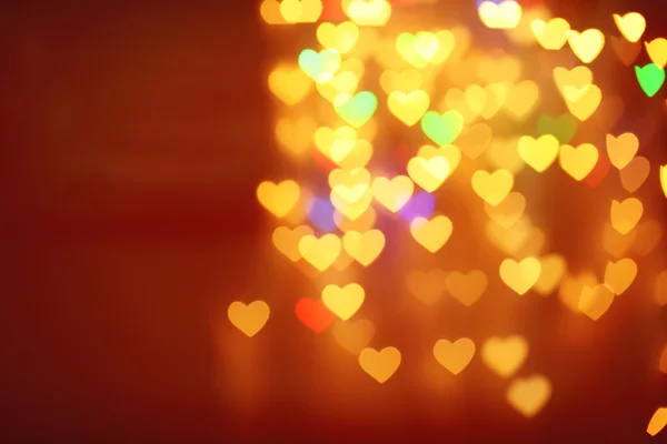 Lights in hearts shape — Stock Photo, Image