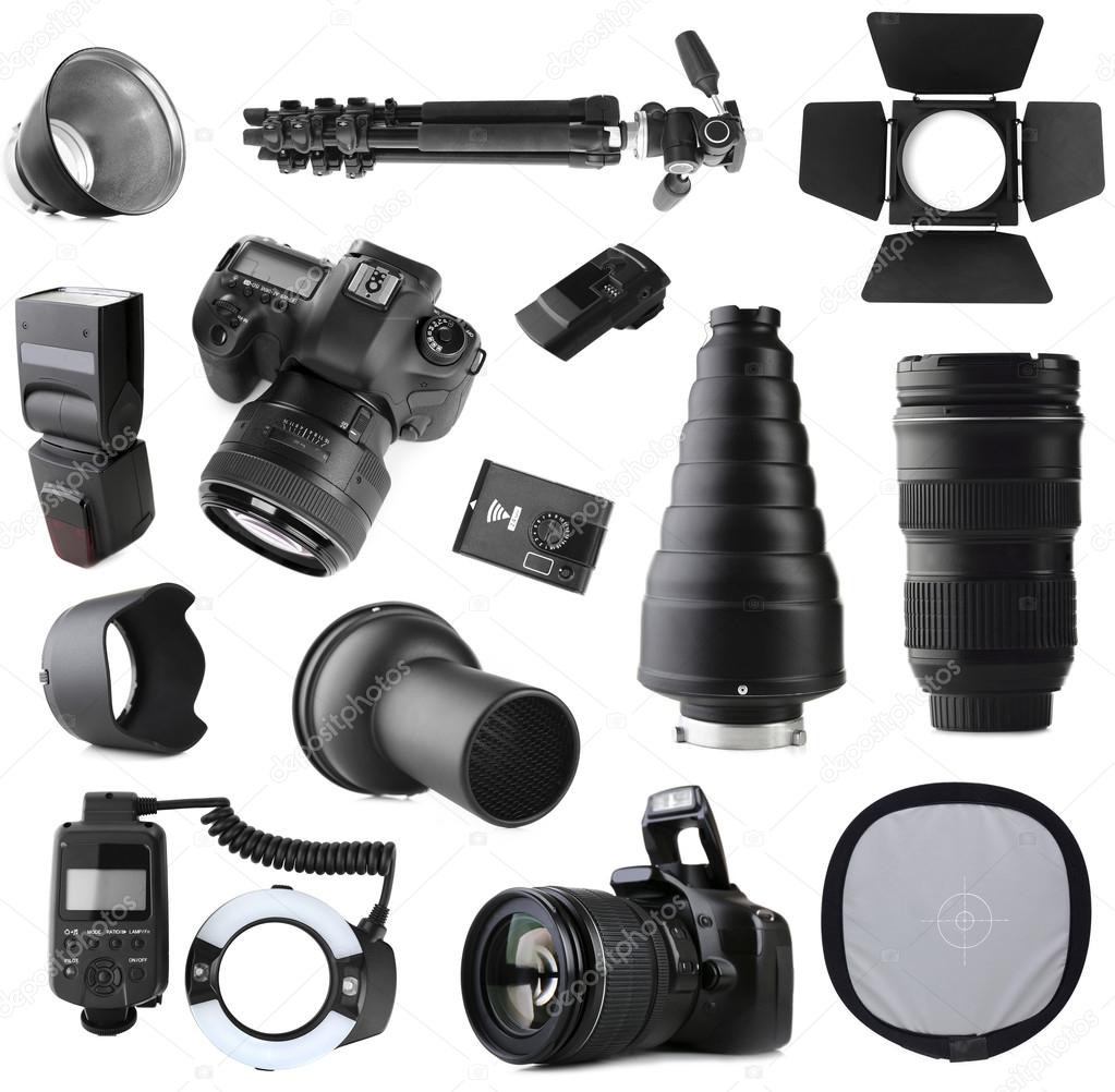 Photographic equipment isolated 