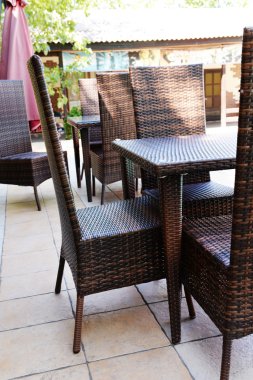 Yaz aylarında açık kafe