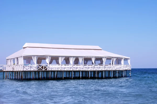 Water cafe on sea — Stock Photo, Image
