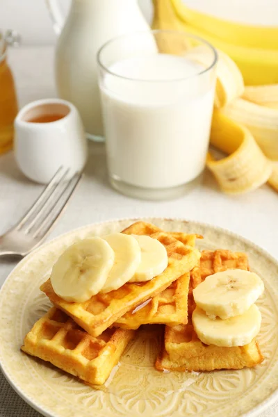 Sweet homemade waffles — Stock Photo, Image