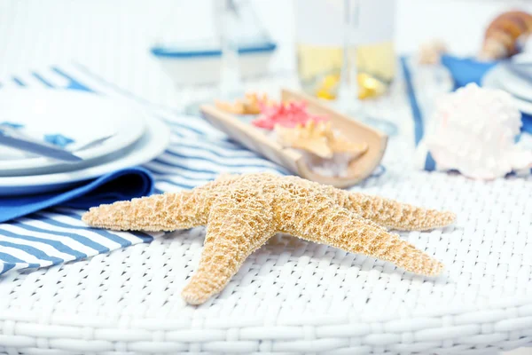 Served table in restaurant — Stock Photo, Image