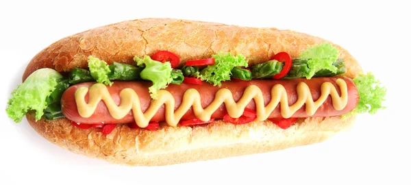 Čerstvý hot dog — Stock fotografie