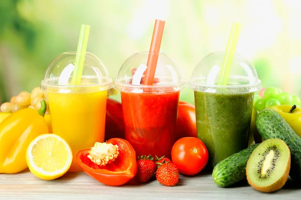 Fresh juice mix fruit, healthy drinks — Stock Photo, Image