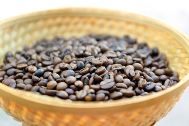 Kavrulmuş kahve çekirdeği.