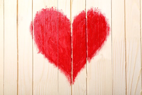 Heart painted on wall — Stock Photo, Image