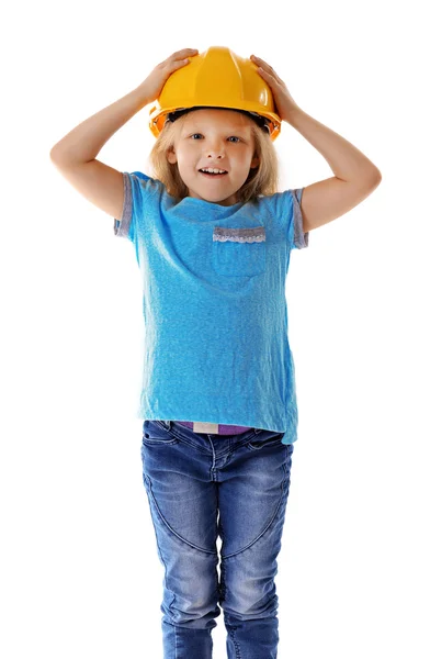 Little girl with tools — Stock Photo, Image