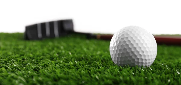 Golf set on grass — Stock Photo, Image