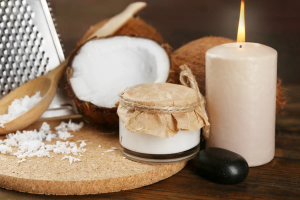 Spa coconut produkter — Stockfoto