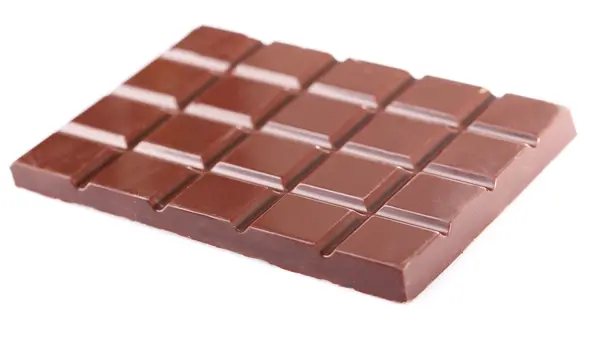 Chocoladereep geïsoleerd op wit — Stockfoto