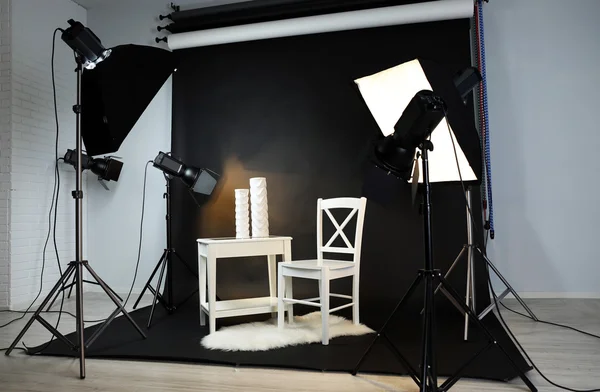 Fotostudio met modern interieur — Stockfoto