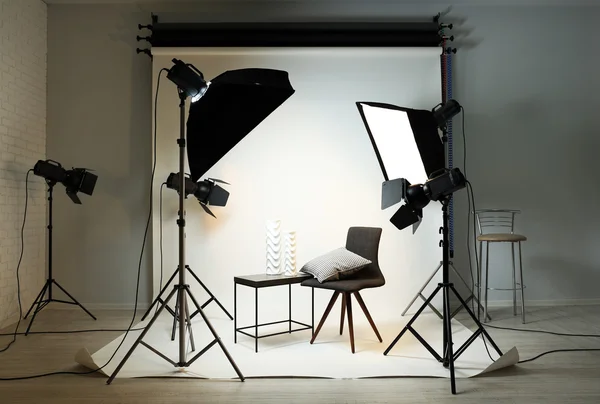 Studio fotografico con interni moderni — Foto Stock