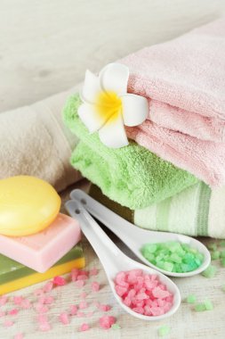 Spa uygulamaları arka plan üzerinde.