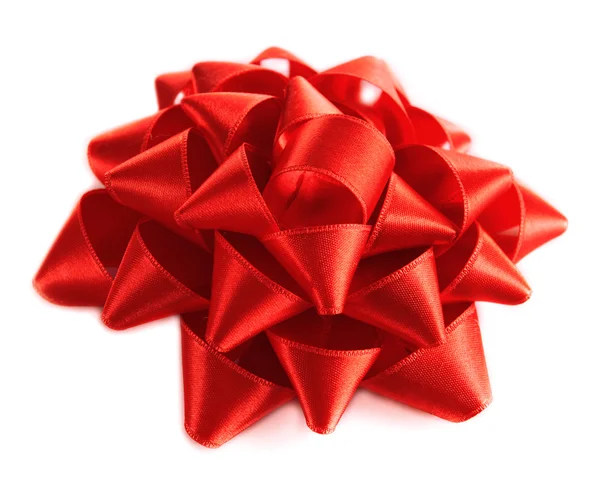 Shiny red bow — Stock Photo, Image