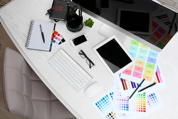 Arbeitsplatz des Designers — Stockfoto