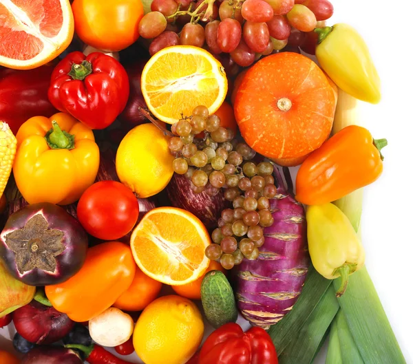 Färgglada frukter och grönsaker samling — Stockfoto